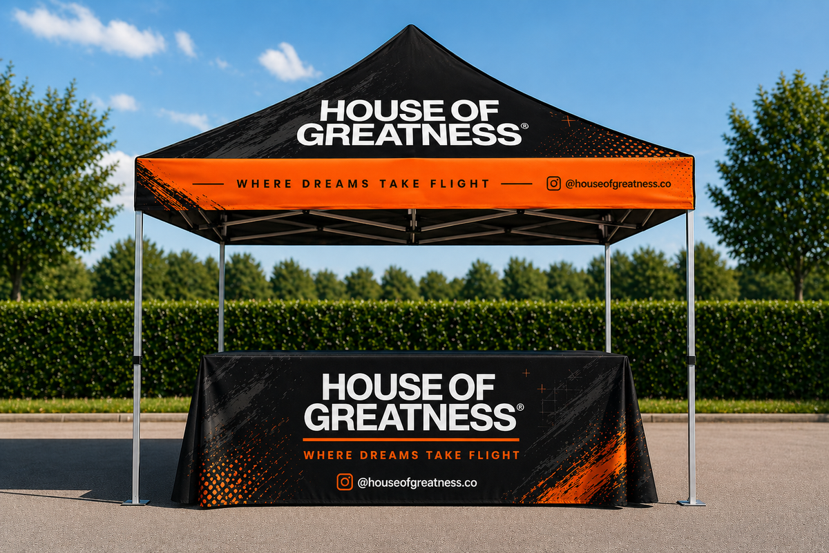 Starter Kit — Branded Tent and Table Cover