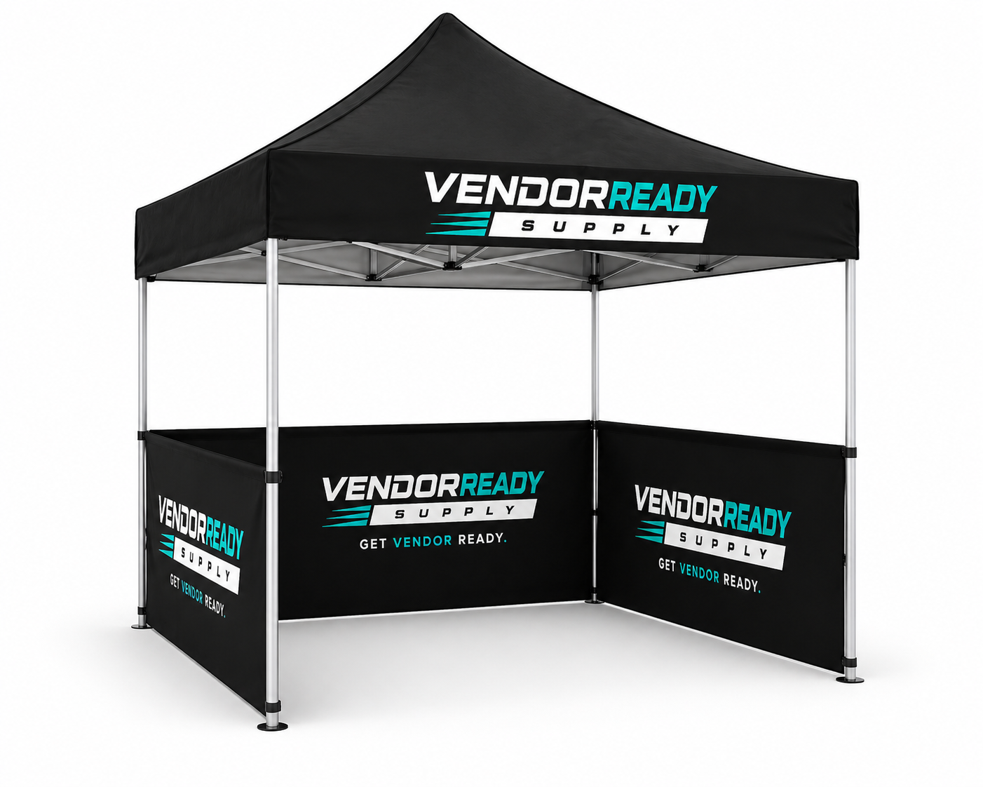 Branded tent side walls